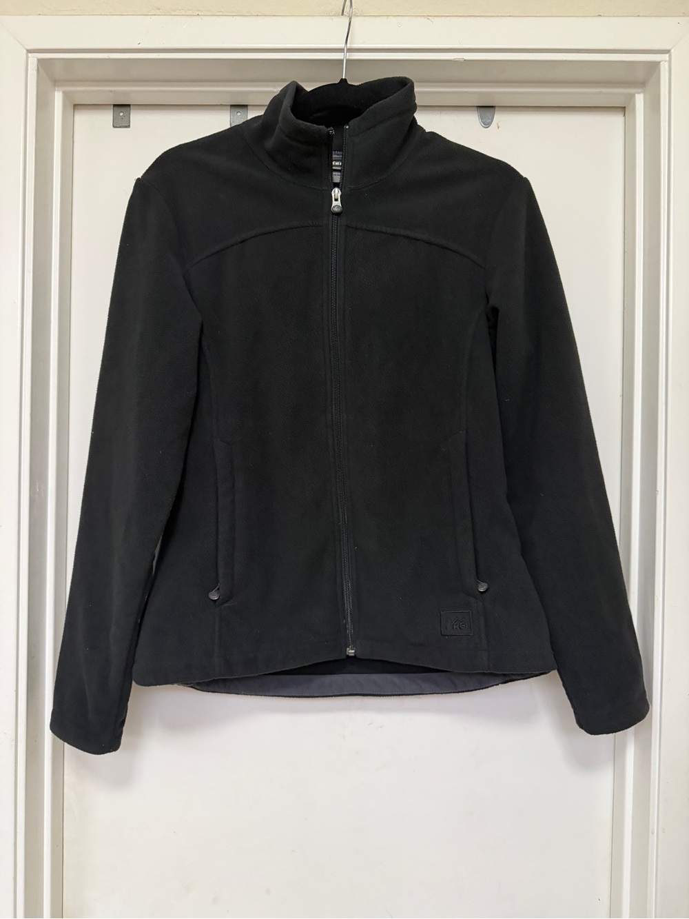 REI women’s fleece zip-up jacket - size M - black